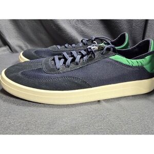 OluKai Punini Mens Sneakers Navy Green Casual‎ Leather Textile Lace Up Shoes 12